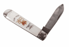 Vintage Richards Sheffield Folding Folder Pocket Knife Queen Elizabeth II Silver Jubilee 77 Lamppost