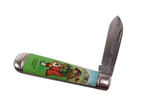 Vintage Richards Sheffield Folding Folder Pocket Knife Scottish Piper Lamppost Mark Souvenir