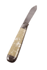 Vintage Richards Sheffield Folding Folder Pocket Knife Scottish Piper Lamppost Mark Souvenir