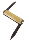 Vintage Richards Sheffield Folding Pocket Pen Knife Twin Blade Welsh Lady