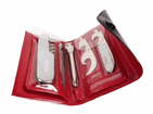 Vintage Richards Sheffield Mini-Kit Folding Folder Pocket Knife Corkscrew Tool Kit Case Advertising