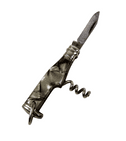 Vintage Richards Sheffield Mini Miniature Bottle Folding Folder Pocket Knife Corkscrew Pearl Grey