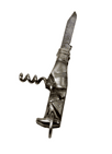 Vintage Richards Sheffield Mini Miniature Bottle Folding Folder Pocket Knife Corkscrew Pearl Grey