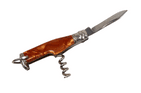 Vintage Richards Sheffield Mini Miniature Bottle Folding Folder Pocket Knife Corkscrew Orange