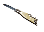 Vintage Richards Sheffield Mini Miniature Bottle Folding Folder Pocket Knife Corkscrew Pearl White