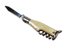 Vintage Richards Sheffield Mini Miniature Bottle Folding Folder Pocket Knife Corkscrew Pearl White