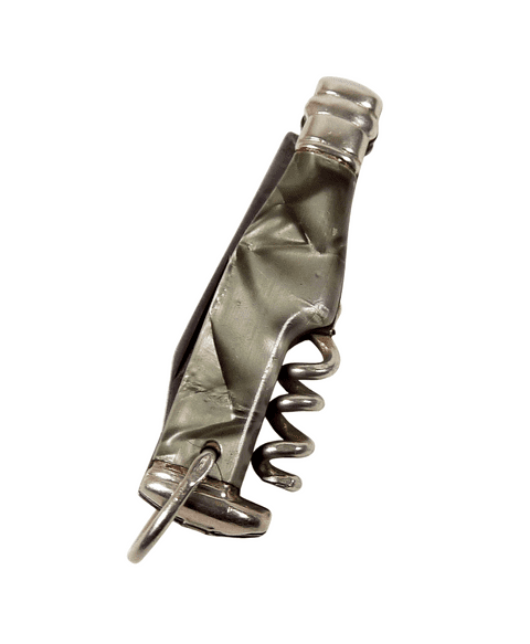 Vintage Richards Sheffield Mini Miniature Bottle Folding Folder Pocket Knife Corkscrew Pearl Grey