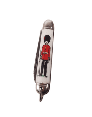Vintage Richards Sheffield Mini Miniature Folding Folder Pocket Knife Coldstream Guard Lamppost