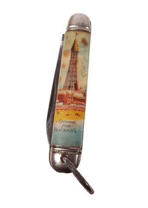 Vintage Richards Sheffield Mini Miniature Folding Folder Pocket Knife Present from Blackpool Tower