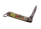 Vintage Richards Sheffield Mini Miniature Folding Folder Pocket Knife Scottish Piper Souvenir