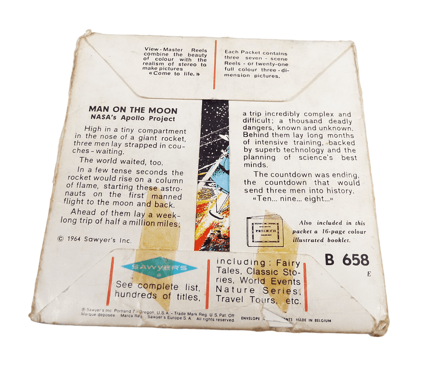 Vintage Sawyers 1964 3-D Viewmaster View Master Reel Set B658 Man On ...