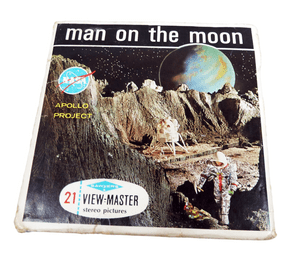 Vintage Sawyers 1964 3-D Viewmaster View Master Reel Set B658 Man On The Moon NASA Apollo Project