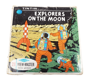 Vintage Sawyers 1965 3-D Viewmaster View Master Reel Set B543 TinTin Explorers on the Moon