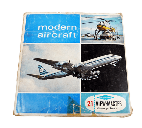 Vintage Sawyers 1966 3-D Viewmaster View Master Reel Set B672 Modern Aircraft Bourget Paris Air Show