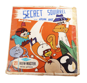 Vintage Sawyers 1966 Viewmaster View Master Reel Set B535 Secret Squirrel Atom Ant Squiddly Diddly
