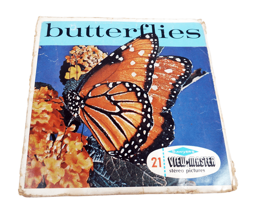 Vintage Sawyers 1967 3-D Viewmaster View Master Reel Set B610 Butterflies of North America
