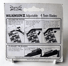 Vintage Sealed as New 10p Off Next Wilkinson Sword II Adjustable Twin Safety Razor Blades 1980s