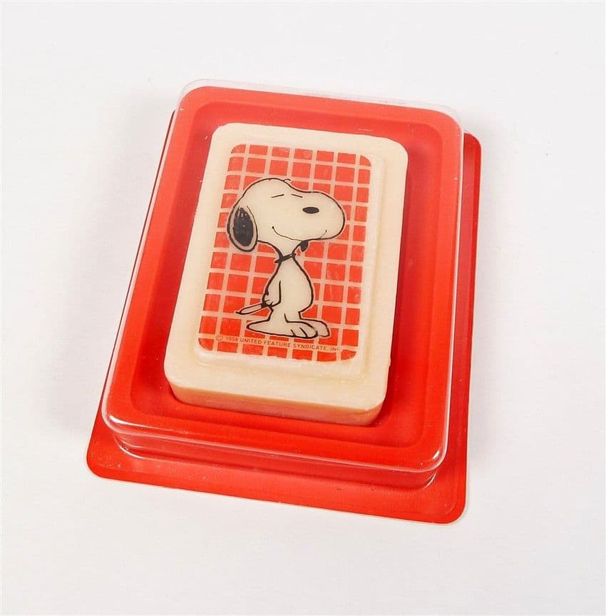Vintage Sealed in Packet 1970s Norton London Peanuts Snoopy Stay-On-Soap 83g Unused