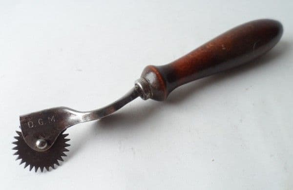 Vintage Sewing Leather Work Marking Tool DGM Patent? Stitch Marker Pricking Wheel Circa 1920s