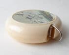 Vintage Sewing Push Button Retractable Tape Measure Seagulls by Cliff Dean of England Circa 1960s