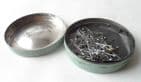 Vintage Sewing Tin D F Tayler & Co Ltd Dressmakers Steel Pins Dorcas Circa 1950s Early Example