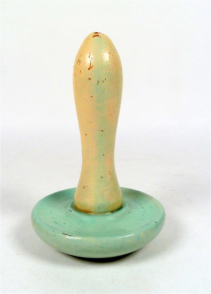 Vintage Sewing Wood Wooden Darning Mushroom Circa 1930s Darning Socks Make Do & Mend Blue Painted