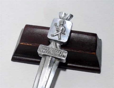 Vintage Sharps Toffee Advertising Desk Office Paper Knife Letter Opener Sir Kreemy Knut Parrot