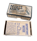 Vintage Shaving Boxed 1932 Reg Des Myatt Minor Safety Razor Set Paperwork Daymark Blades