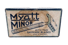 Vintage Shaving Boxed 1932 Reg Des Myatt Minor Safety Razor Set Paperwork Daymark Blades