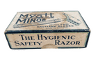 Vintage Shaving Boxed 1932 Reg Des Myatt Minor Safety Razor Set Paperwork Daymark Blades