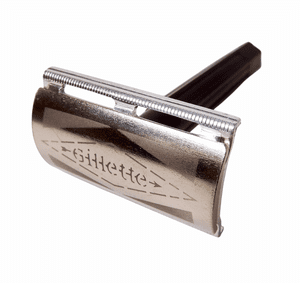 Vintage Shaving Gillette 3 Piece Tech Safety Razor Made England  Standard DE Blades Bakelite Handle