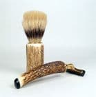 Vintage Shaving John Lacey Scottish Horn Carver Antler Safety Razor & Badger Hair Shaving Brush Set