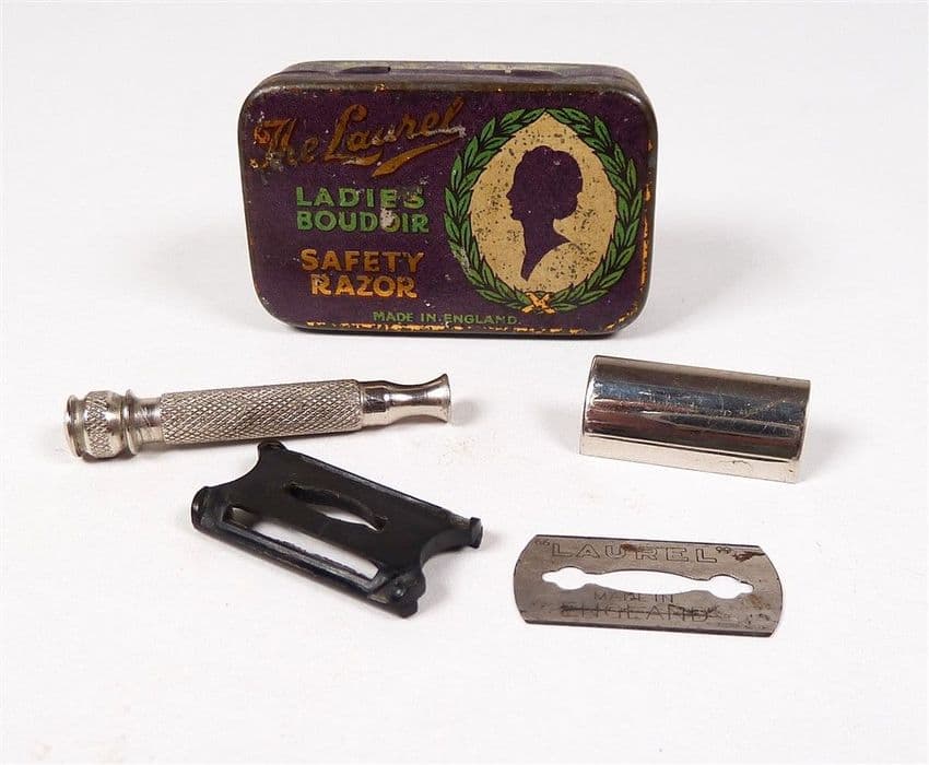 Vintage Shaving The George Lawrence Laurel Ladies Boudoir Mini Safety ...