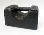 Vintage Shop Bar Cast Iron Weight 2 lb Pound STAD Standard Paperweight Verification Mark