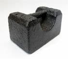 Vintage Shop Bar Cast Iron Weight 2 lb Pound STAD Standard Paperweight Verification Mark