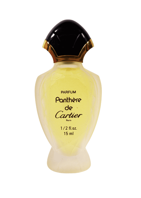 Vintage Shop Display Mini Factice Panthere de Cartier Frosted Glass Perfume Bottle Parfums Cartier