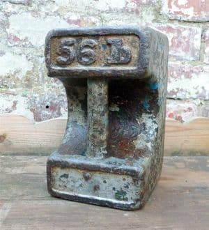 Vintage Shop Trade Cast Iron Bar Weight 56lb 56 Pounds Door Stop Marks Market Gazebo Marquee Boat