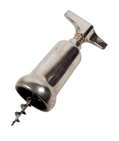 Vintage Silver Plated Barrel Corkscrew Circa 1980s Possibly Lauffer of Italy