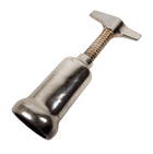 Vintage Silver Plated Barrel Corkscrew Circa 1980s Possibly Lauffer of Italy