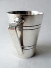 Vintage Silver Plated Single Measure 1/5 Gill Bonzer Mitchell & Cooper London 60s Bexley London Borough 1967 Art Deco Style