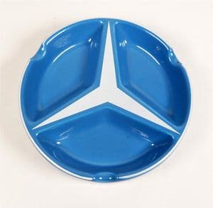 Vintage Smoking Advertising Mercedes Benz Merc 3 Pointed Star Blue Wade Pdm Pottery Ashtray