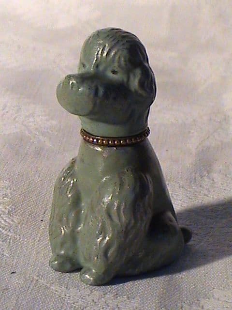 Vintage Smoking Figural Art Deco Petrol Lighter Poodle Dog Canichou Paris Circa 1930s