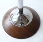 Vintage Smoking Ianthe Smokers Stand Ashtray Ash Tray Chrome & Wood Effect Circa 1960s SOLD