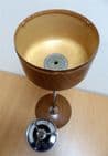 Vintage Smoking Ianthe Smokers Stand Ashtray Ash Tray Chrome & Wood Effect Circa 1960s Weighted Base Floor Standing