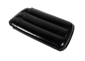 Vintage Smoking Leather Triple Finger Cigar Slip Case Holder Half Corona or Petite Quality