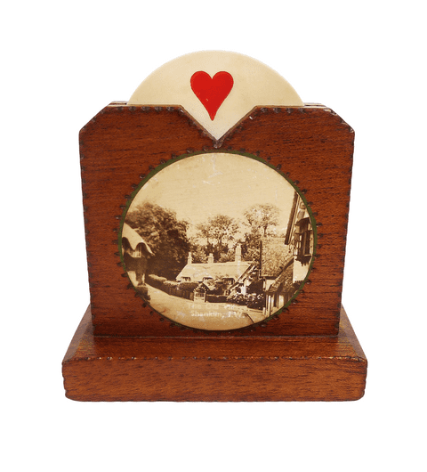 Vintage Souvenir Wood Wooden Old Village Shanklin IOW Bridge Trump Indicator No Trumps Marker