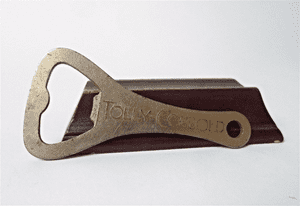 Vintage Steel Bottle Opener Tolly Cobbold Ipswich Suffolk England Circa 1950s