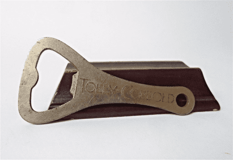 Vintage Steel Bottle Opener Tolly Cobbold Ipswich Suffolk England Circa 1950s