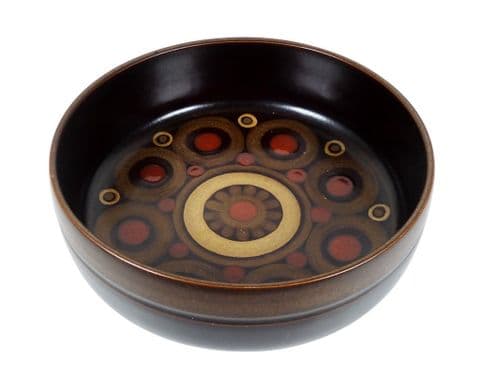 Vintage Stoneware Denby Pottery Arabesque 9.5" Dia Fruit Salad Serving Bowl 1970s Gill Pemberton