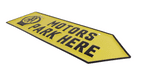 Vintage Style Pressed Steel AA Directional Sign Motors Park Here Garage Home Man Cave Decor